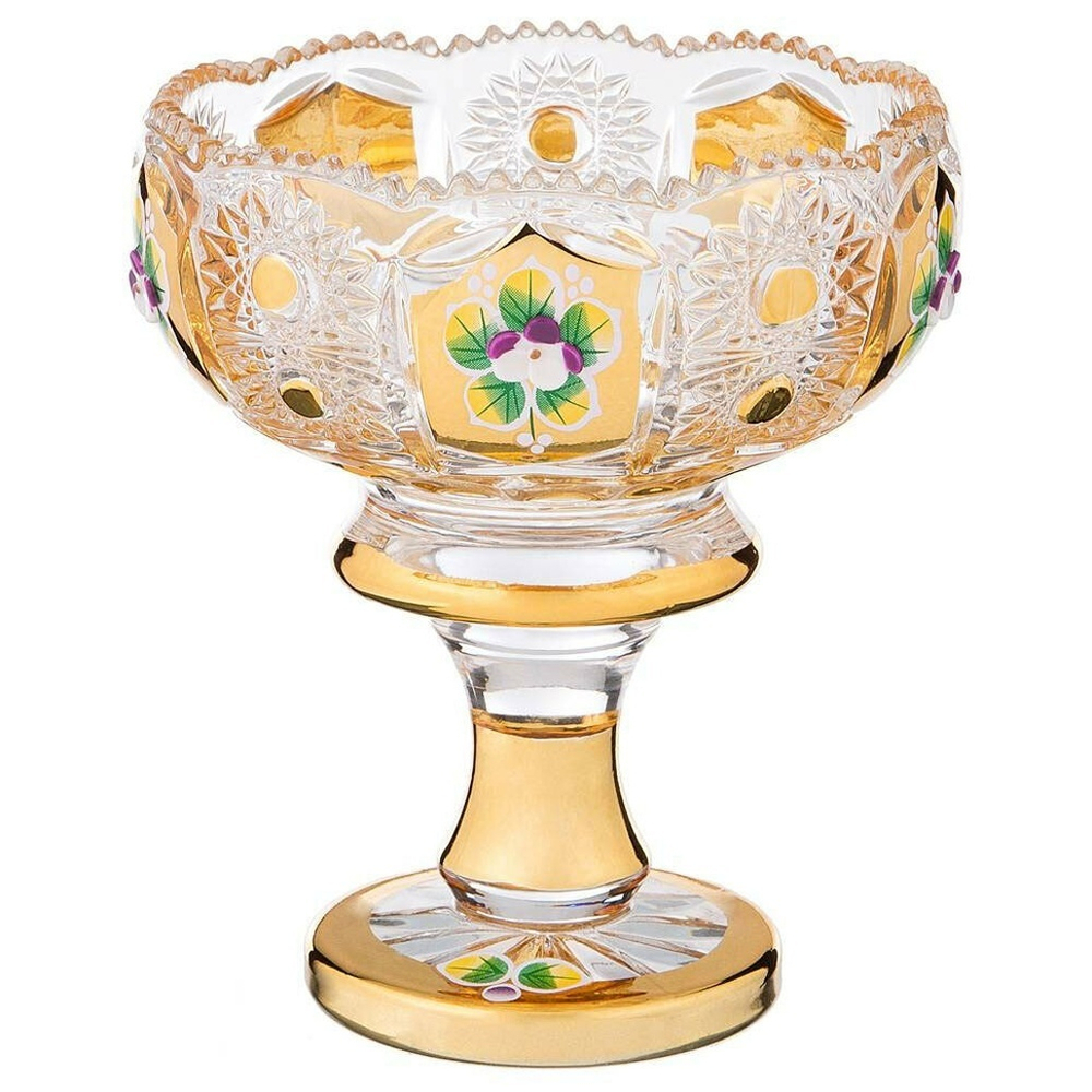 Конфетница "Lefard Gold Glass" 14см