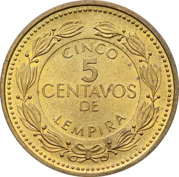 5 сентаво 1995-2007 Гондурас