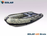 Лодка надувная моторная solar-420 strela jet tunnel