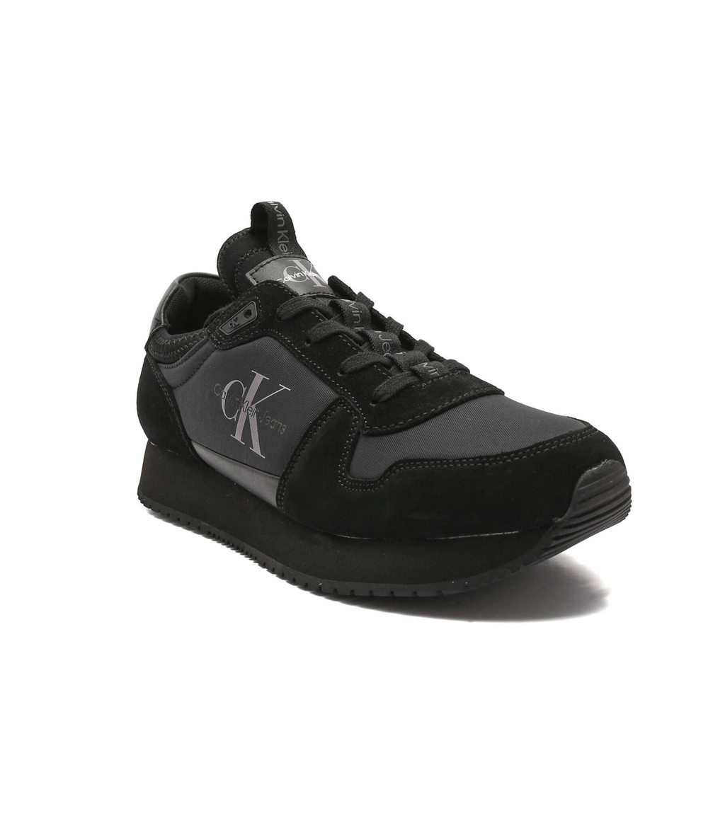 Кожаная кроссовка CALVIN KLEIN JEANS - черный(YM0YM00553)