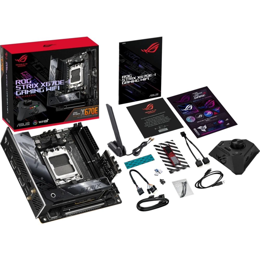 Материнская плата ASUS ROG STRIX X670E-I GAMING WIFI Socket AM5 mIATX (ROG STRIX X670E-I GAMING WIFI)