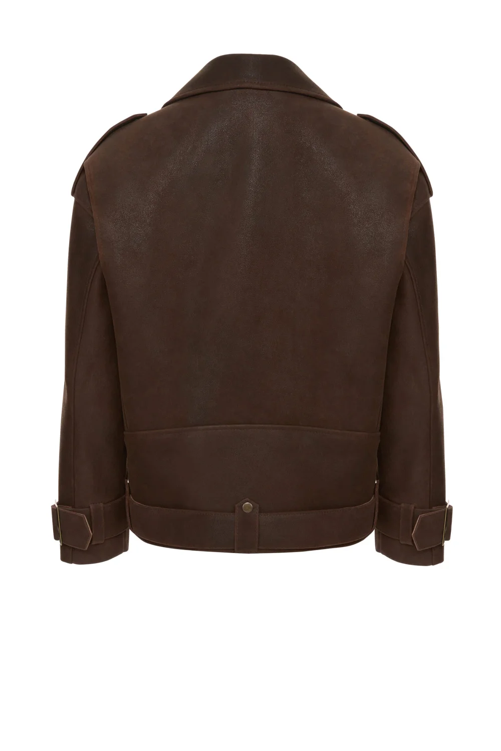 Косуха Oversize Vintage с ремешками, Коричневый