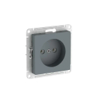 ATLASDESIGN РОЗЕТКА без заземления без шторок, 16А, мех., быстрозажим. клем., ГРИФЕЛЬ