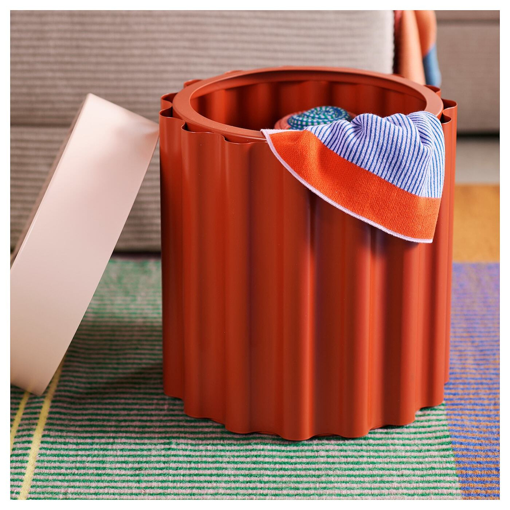 Приставной столик IKEA TESAMMANS (ТЕСАММАНС), Кирпичный, 37x37 см