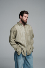 Рубашка | washed olive