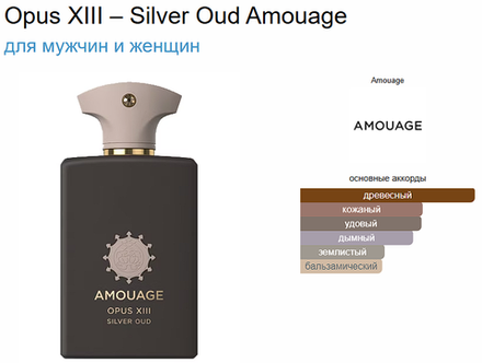 Amouage Opus XIII – Silver Oud 100ml (duty free парфюмерия)