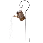 Светильник дачный на солнечной батарее «Чайник Орнамент» 21*9.5*14.5 см, 37 ламп LED (6 нитей, длина 55 см, подставка 79 см)