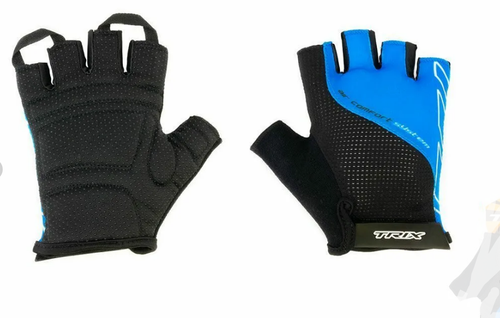 Перчатки TRIX nw  мужские, XL, коротк. пальцы, гелев. вставки, дышащая лайкра/искусств. замша, черно-синие