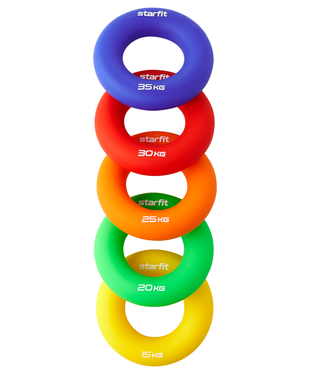 Эспандер кистевой ES-404 Кольцо, 35 кг, силикагель, темно-синий