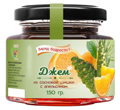 Джем из Сосновой шишки с Апельсином / 150 гр / IT'S YORS
