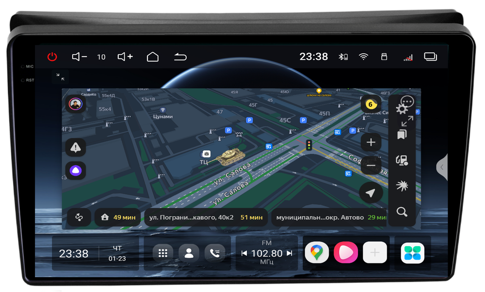 Магнитола для KIA Sorento 2 XM 2012-2020 с экраном климата снизу (рамка накладка) - Redpower 85042 PRO/PROmax ТОП звук, 2K QLED, Android 14, CarPlay, 4G SIM-слот