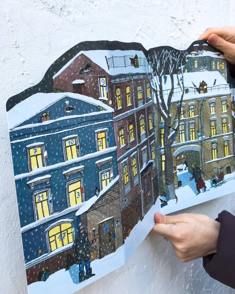 Предновогодний календарь "Московский дворик"