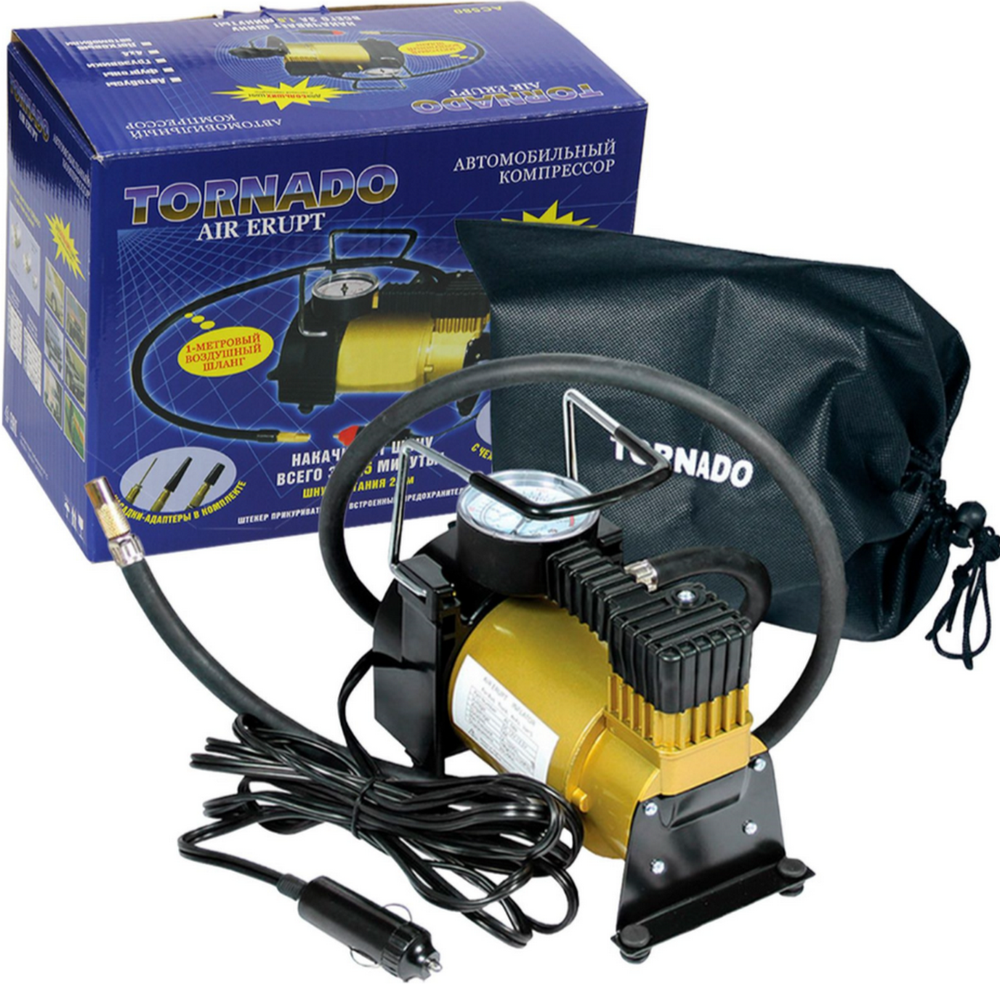Автокомпрессор TORNADO АC-580 10A,140 PSI
