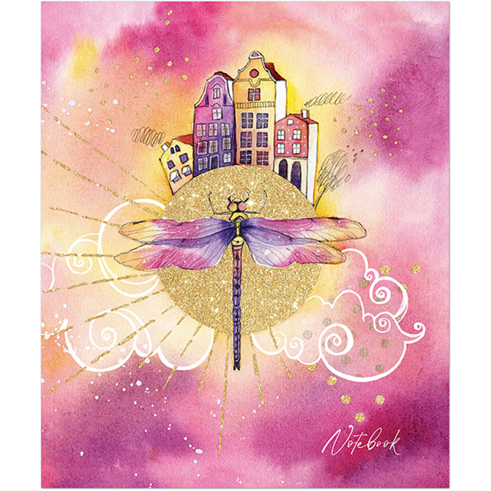 Тетрадь общая 48 листов на скрепке "Акварельные сюжеты"