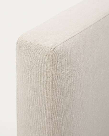 Кровать Blok бежевая со съемными чехлами для матраса 160 х 200 см