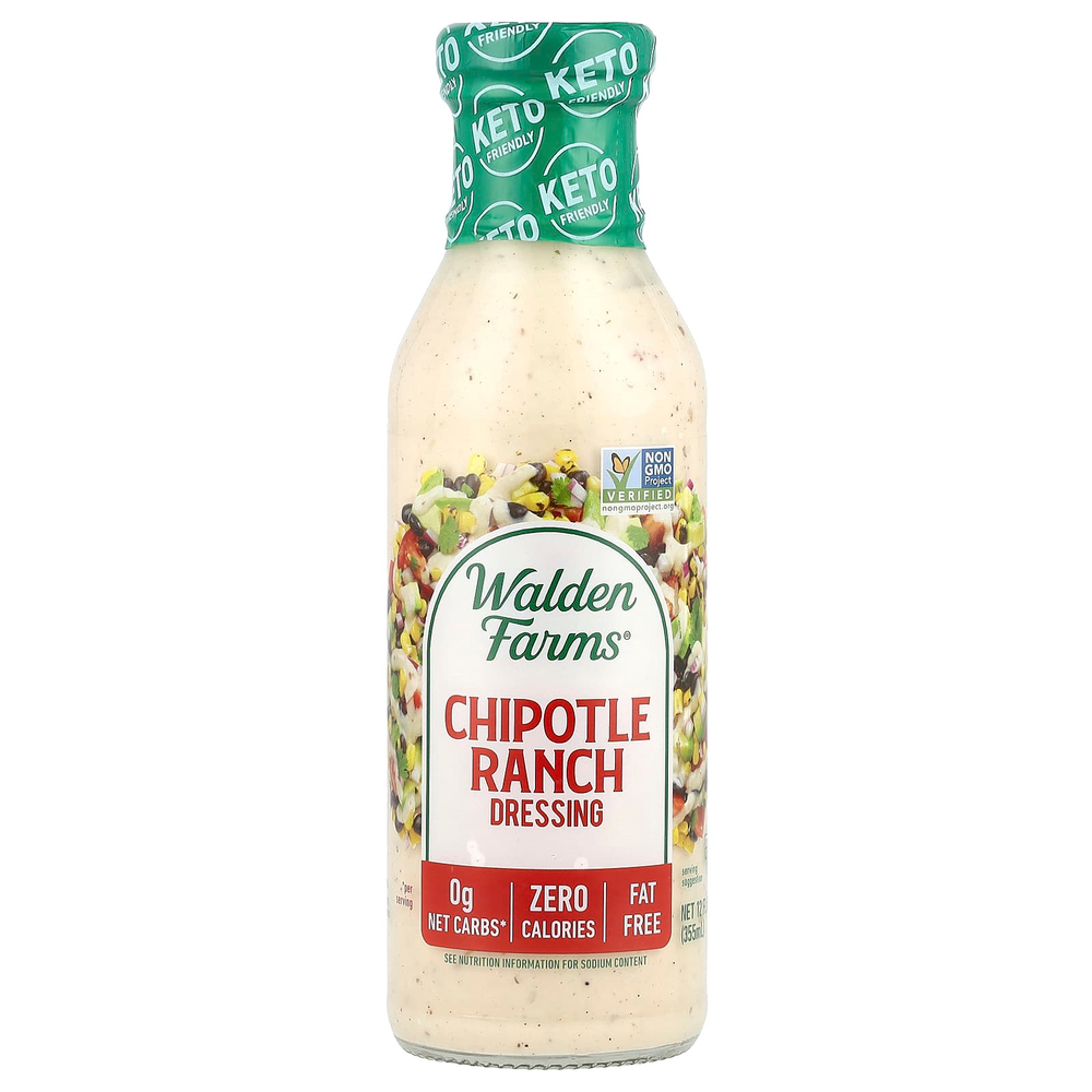 Walden Farms, Chipotle Ranch заправка, 12 жидких унций (355 мл)