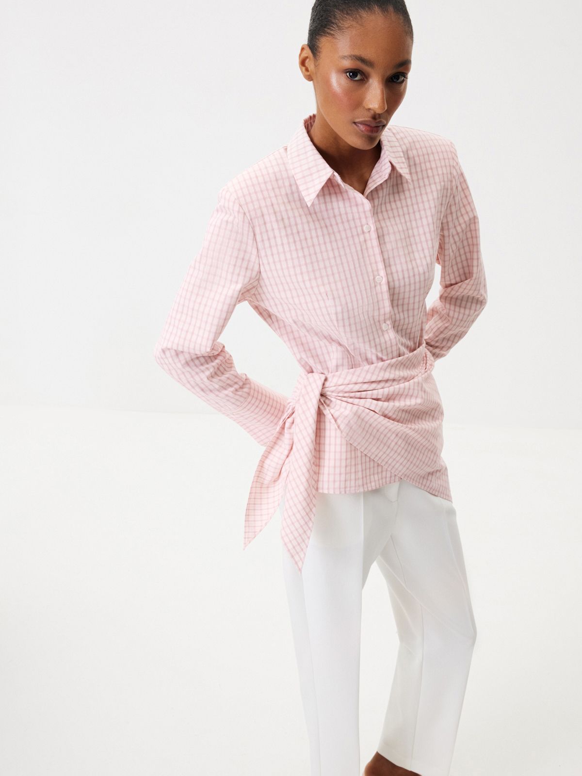 Акцентная рубашка с косынкой «Брижит»