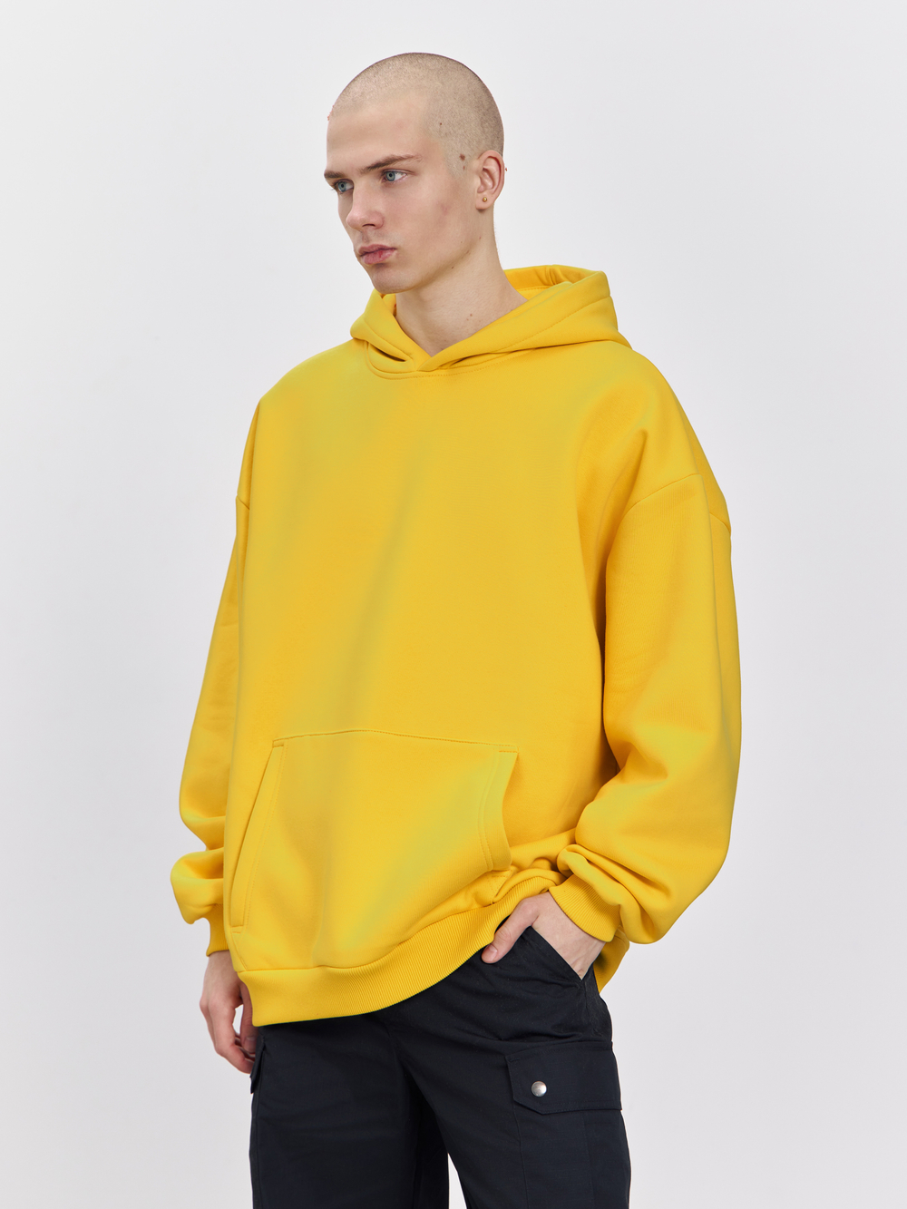 Худи с начесом (желтый)