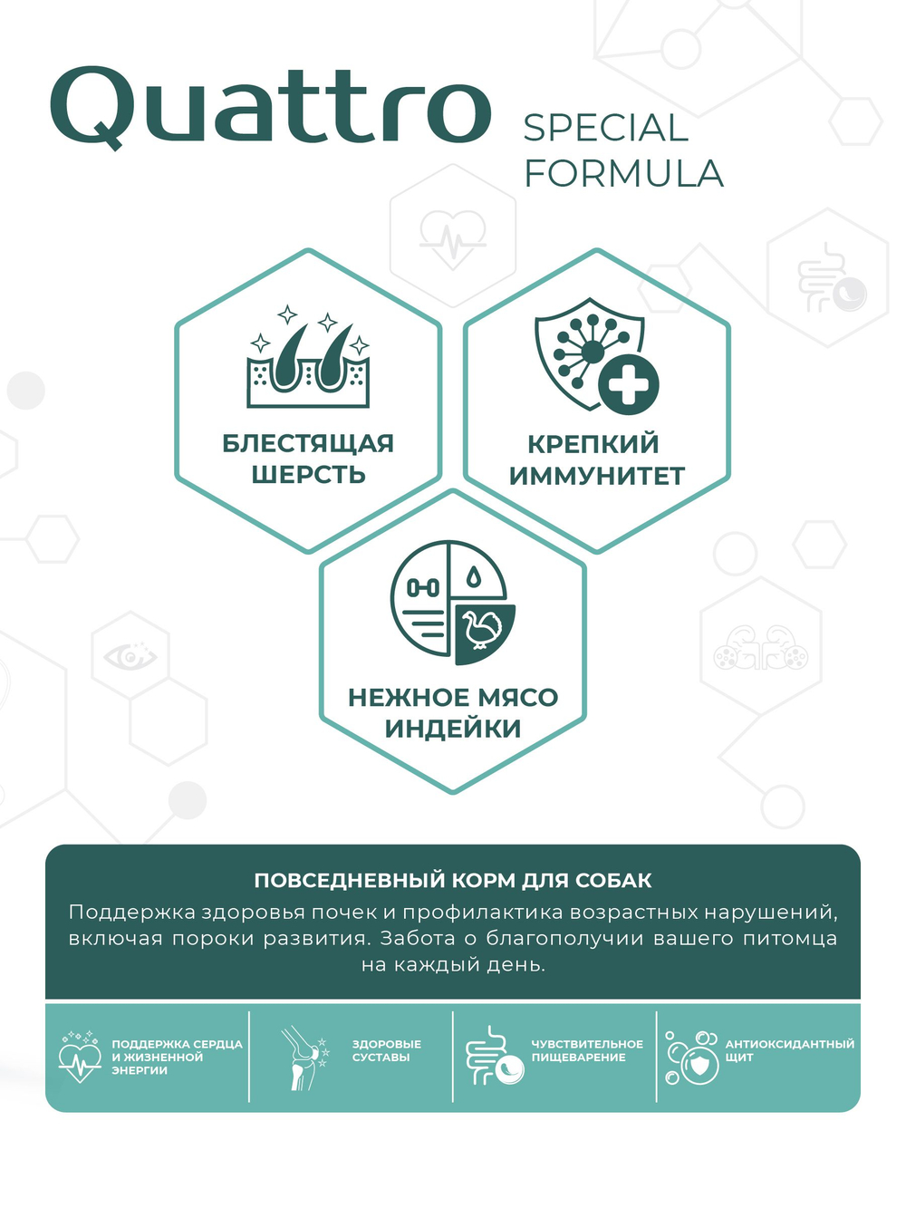Корм для собак мелких пород SF Renal Develop, (пороки развития почек), 12 кг, QUATTRO