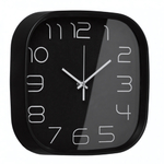 2500-005 Часы настенные квадрат 25х25см, корпус чёрный, "Классика"