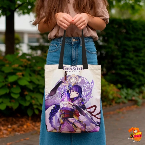 Сумка шоппер с принтом Genshin Impact