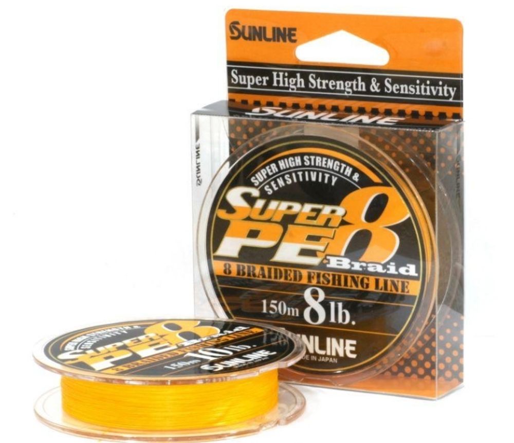 Шнур Sunline Super PE 8 Orange 150 м 20lb 10кг