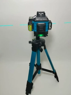 Лазерный уровень / нивелир 4х360 Makita с аксессуарами в сумке, зеленый луч 16 линий 4D