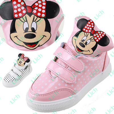 Кроссовки в горошек с изображением Минни Маус