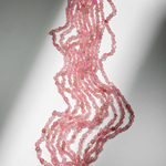 Клубничный кварц натуральный, фриформ, 4-7мм