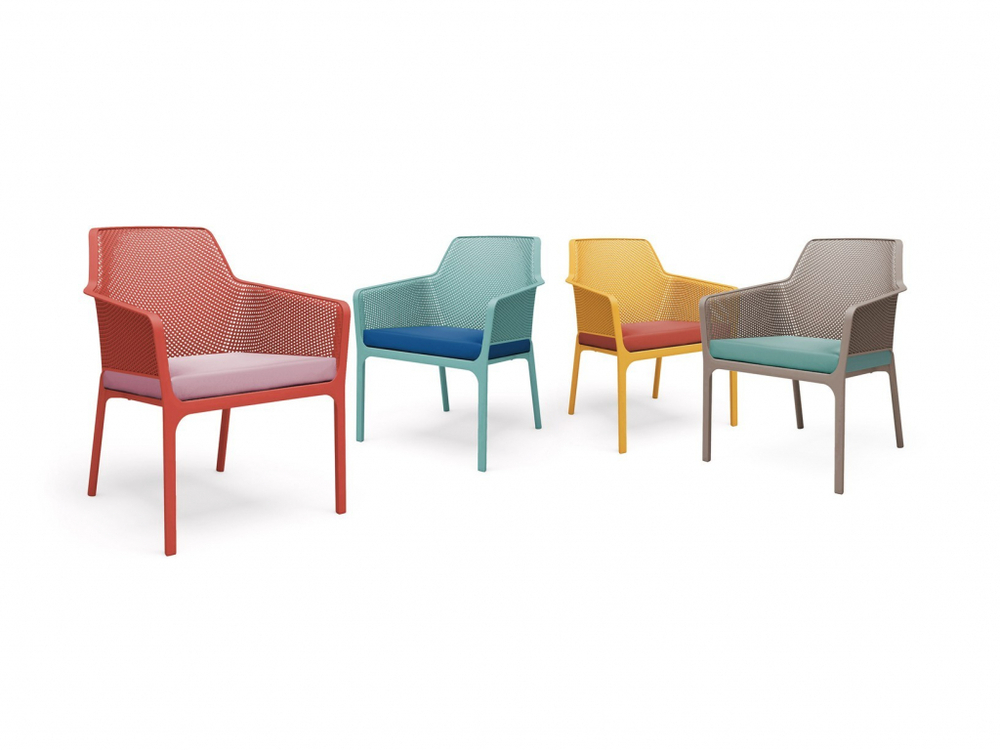 Кресло пластиковое, Nardi Net Relax, коралловый