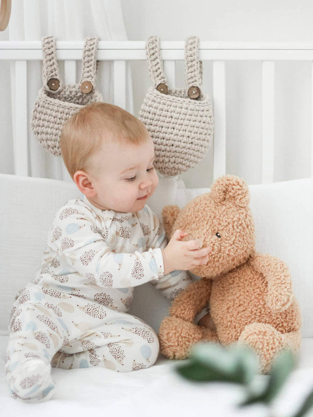 Комбинезон Mjölk Sleep and Play Ёжики на экрю