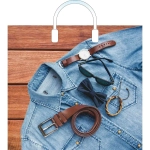 Пакет ПЭ с пластмассовыми ручками 40+4см(Мужской акцент) Артпл (комплект 10 шт)