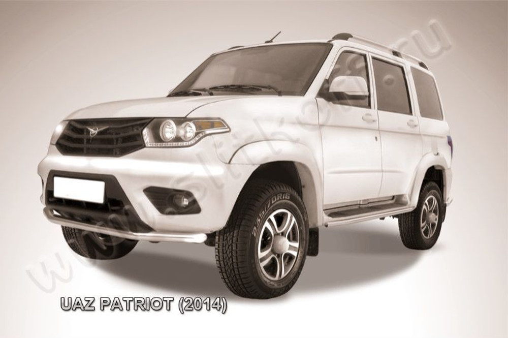 Защита переднего бампера (нержавейка) Uaz Patriot (2014-2023) d57