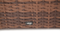 "Порту" сундук водонепроницаемый из искусственного ротанга, цвет коричневый