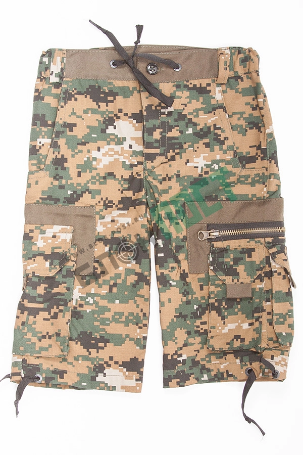 Шорты камуфляжные детские MILITARY БлокПост, Смесовая, Камуфляж Цифра