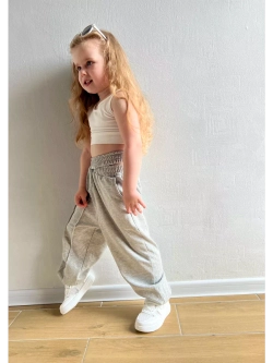 Брюки спортивные с двойной талией