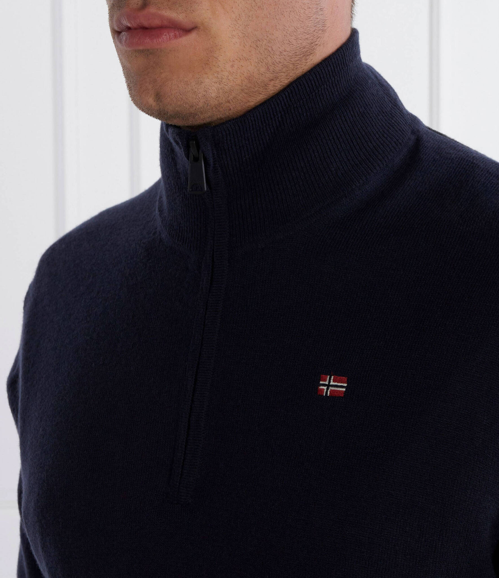 Хлопковый свитер damavand Napapijri - темно-синий(NP0A4GJS)