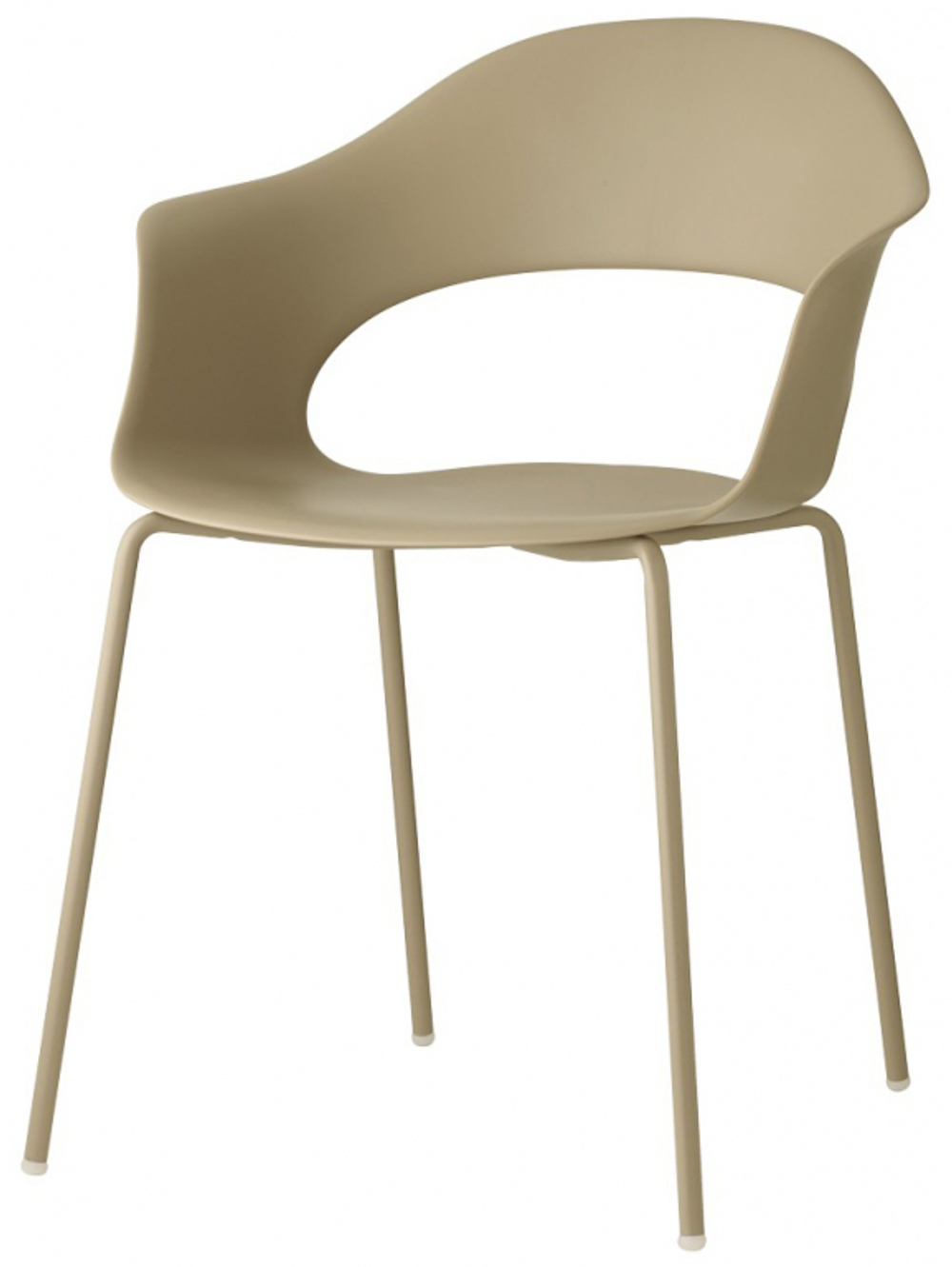 Кресло пластиковое Scab Design Lady B Go Green, тортора