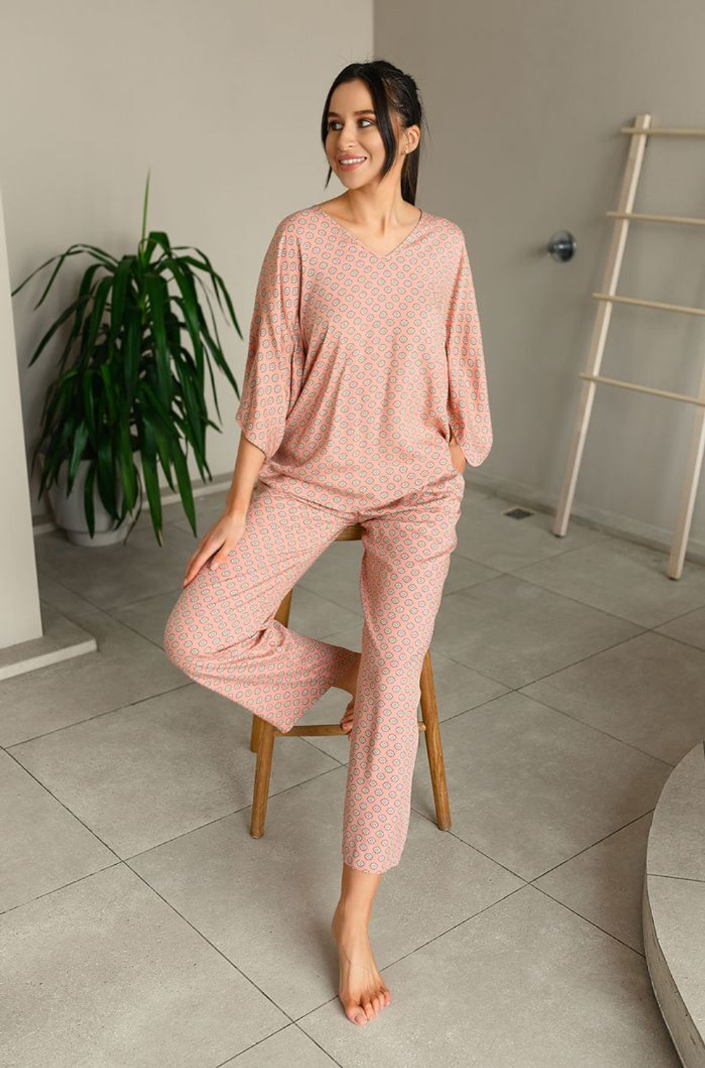 Пижамный комплект Aleksa (Размер: 4X) (Цвет: разноцветный)