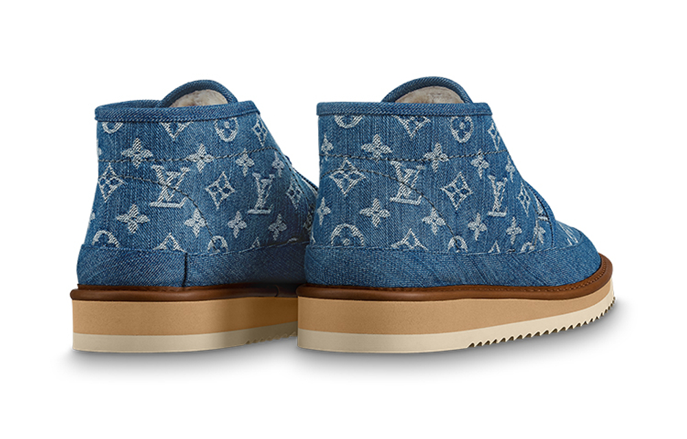 LOUIS VUITTON X Nigo Cosy Ankle Boots "Denim Monogram"