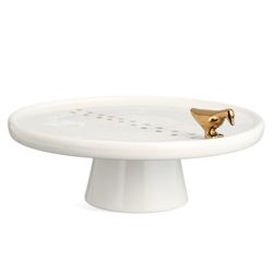 БЛЮДО СЕРВИРОВОЧНОЕ НА НОЖКЕ, 25Х25Х10,7 СМ