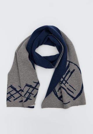 Шерстяной шарф SHANYRAQ BLUE GREY