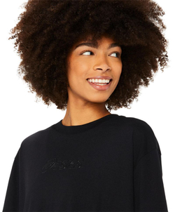 Женская теннисная футболка Asics Logo T-Shirt - черный