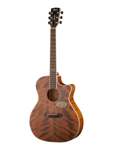 Cort GA5F-FMH-OP-WBAG - электро-акустическая гитара, цвет натуральный, чехол