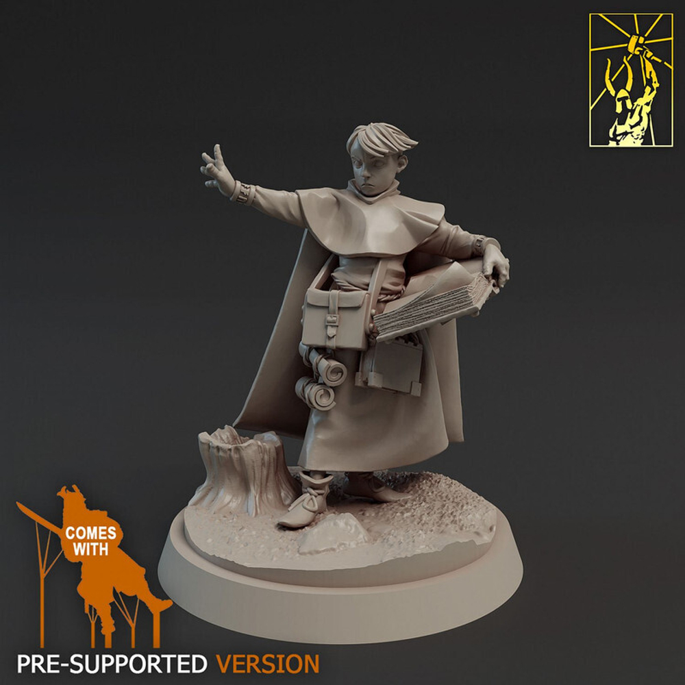 Человек Маг Волшебник Колдун Чародей миниатюра для dnd, днд, pathfinder, фентези, Настольная игра, НРИ, Варгейм, РПГ
