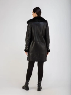 Дубленка зима натуральная длинная Турция