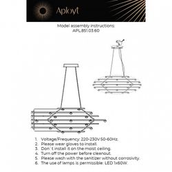 Подвесной светильник Aployt Banzhamin APL.851.03.60