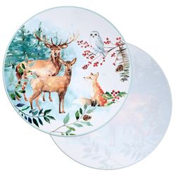 НАБОР ПОДСТАНОВОЧНЫХ САЛФЕТОК "ЗИМНЯЯ СКАЗКА" ИЗ 4 ШТ., ДИАМЕТР=38 СМ