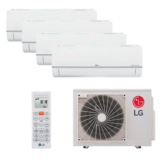 Мультисплит система на 4 комнаты LG PM09SP.NSJ x 4 / MU4R25.U21