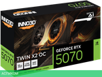 Видеокарта Inno3D GeForce RTX 5070 Twin X2 ОС 12GB GDDR7 (N50702-12D7X-195064N)